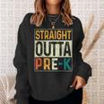 Straight Outta Pre-K School Class Of 2023 Funny Graduation Sweatshirt Gifts for Her