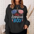 Sunglasses Stars Stripes All American Boy Freedom Usa Sweatshirt Gifts for Her