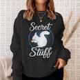 Super Secret Stuff Squirrel Armed Forces Sweatshirt Gifts for Her