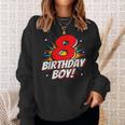 Superhero Birthday Boy Party 8 Year Old 8Th Birthday Sweatshirt Gifts for Her