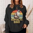 Suphalak Cat Dad Retro Vintage Cats Lover & Owner Sweatshirt Gifts for Her