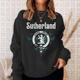 Sutherland Clan Scottish Name Coat Of Arms Tartan Sweatshirt Gifts for Her