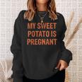 My Sweet Potato Is Pregnant Couples Pregnancy Announcement Sweatshirt Gifts for Her