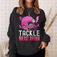 Tackle Breast Cancer Awareness Fighting American Football Sweatshirt Gifts for Her