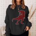 Th Dinosaur Red Buffalo Plaid Costume Dinosaur Lover Gift Gifts For Buffalo Lovers Funny Gifts Sweatshirt Gifts for Her