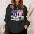 Thank You For Your Services Patriotic Veterans Day For Men Sweatshirt Gifts for Her