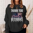 Thank You Veterans Day Memorial Day Partiotic Military Usa Sweatshirt Gifts for Her