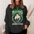 The Name Is Bong James Bong Parody Weed 420 Stoner Weed Funny Gifts Sweatshirt Gifts for Her