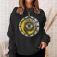 Third Eye Illuminati Moon Horror Mystic Halloween Halloween Sweatshirt Gifts for Her