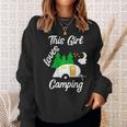 This Girl Loves Camping Teardrop Trailer Rv Camper Sweatshirt Gifts for Her