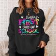 Tie Dye School Social Worker Happy First Day Of School Sweatshirt Gifts for Her