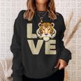 Tiger Nature Lover Safari Wildlife Animal Zookeeper Sweatshirt Gifts for Her