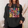 Treat People With Kindness Trendy Preppy Sweatshirt Gifts for Her