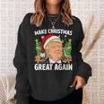 Trump Make Christmas Great Again Ugly Christmas Sweaters Sweatshirt Gifts for Her