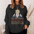 Trump You Are A Great Great Veena Player Sweatshirt Gifts for Her