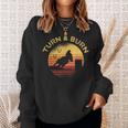 Turn And Burn Barrel Racing Horse Rodeo Cowgirl Sweatshirt Gifts for Her