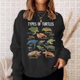 Turtle Lover Turtle Art Types Turtle Turtle Sweatshirt Gifts for Her