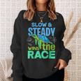 Turtle Lover Slow And Steady Wins The Race Sweatshirt Gifts for Her