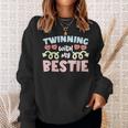 Twinning With My Bestie Spirit Week Twin Day Best Friend Sweatshirt Gifts for Her