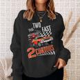 Two Fast 2 Curious Racing 2Nd Birthday Two Fast Birthday Sweatshirt Gifts for Her