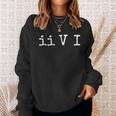 Two Five One Ii V I Jazz Chord Progression Music Sweatshirt Gifts for Her