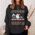 Ugly Christmas Sweater Pomeranian Dog Sweatshirt Gifts for Her