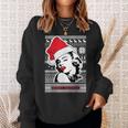 Ugly Christmas Sweater Style Merry Kissmas Sweatshirt Gifts for Her