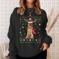 Ugly Sweater Christmas German Shepherd Dog Puppy Xmas Pajama Sweatshirt Gifts for Her