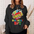 Uncle Of The Birthday Boy Uno Dad Papa Father 1St Bday Sweatshirt Gifts for Her