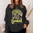 Never Underestimate A Man With A Baseball Bat Hitter Sweatshirt Gifts for Her