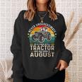 Never Underestimate Old Man With Tractor Born In August Sweatshirt Gifts for Her