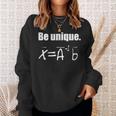 Be Unique Linear Algebra Sweatshirt Gifts for Her