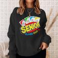 Uno Out Senior 2024 Graduation Class Of 2024 Uno Lover Sweatshirt Gifts for Her