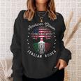 Usa American Grown Italian Roots Us Sweatshirt Gifts for Her