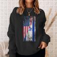 Usa Israel Flags United States Of America Israeli Sweatshirt Gifts for Her