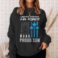 Veteran Vets Us Air Force Proud Son Proud Air Force Son Veteran Day Veterans Sweatshirt Gifts for Her