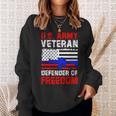 Veteran Vets Us Army Veteran Defender Of Freedom Fathers Veterans Day 4 Veterans Sweatshirt Gifts for Her