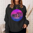 Vintage Amite City Vaporwave Louisiana Sweatshirt Gifts for Her Vintage Amite City Vaporwave Louisiana Sweatshirt Gifts for Her