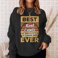 Vintage Best Real Estate Analyst Ever Sweatshirt Gifts for Her