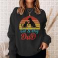 Vintage Cat And Dog Dad Owner Funny Father Daddy Pet Animal Sweatshirt Gifts for Her