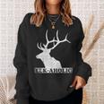 Vintage Elkaholic Funny Elk Hunter Elk-Aholic Distressed Sweatshirt Gifts for Her