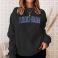 Vintage Florence-Graham Ca Distressed Blue Varsity Style Sweatshirt Gifts for Her