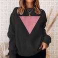Vintage Gay Pride Pink Triangle Vintage Lgbt Flag Sweatshirt Gifts for Her
