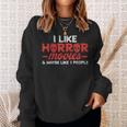 Vintage Horror Movie Horror Sweatshirt Gifts for Her