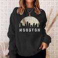Vintage Houston Skyline City Baseball Met At Gameday Sweatshirt Gifts for Her