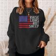 Vintage Patriotic Party Patriot Lion Raise Lions Not Sheep Sweatshirt Gifts for Her