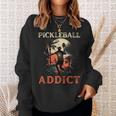 Vintage Pickleball Addict Player For Paddleball Lover Sweatshirt Gifts for Her
