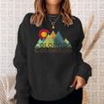 Vintage Retro Colorado Flag Mountain Sweatshirt Gifts for Her