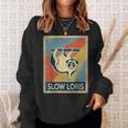 Vintage Style Slow Loris Sweatshirt Gifts for Her