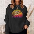 Vintage Sunset Squirrel Flying On Retro Sweatshirt Gifts for Her